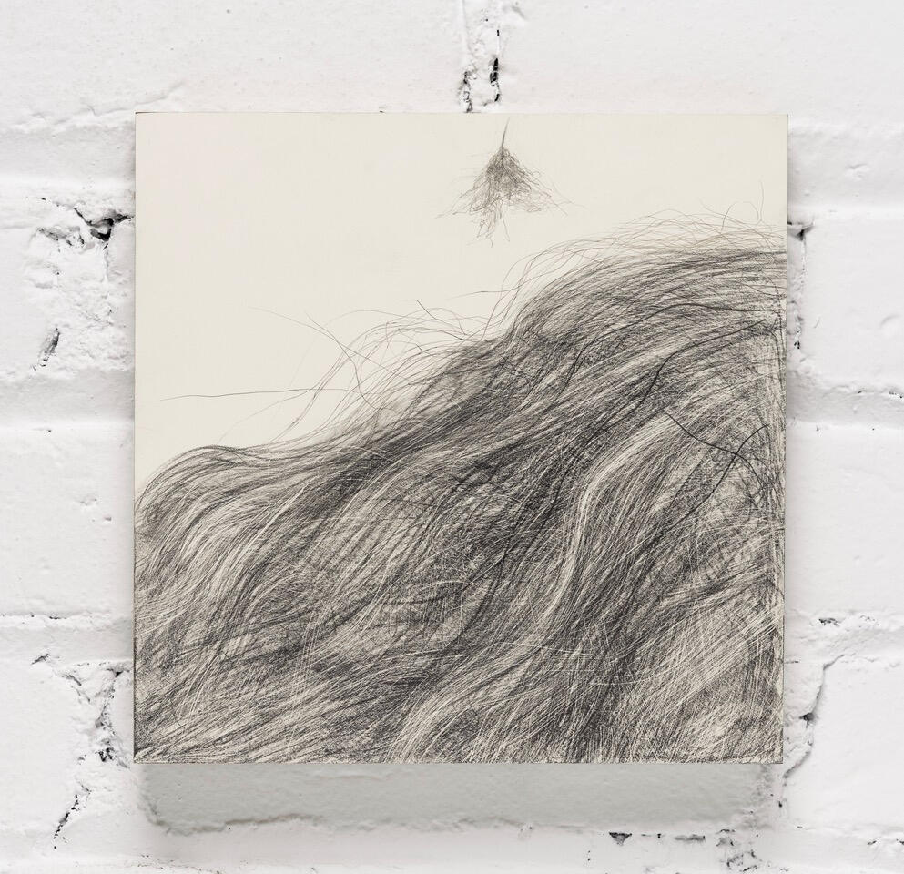 Reclusion, 2020 Graphite on clay board 8x8 inches