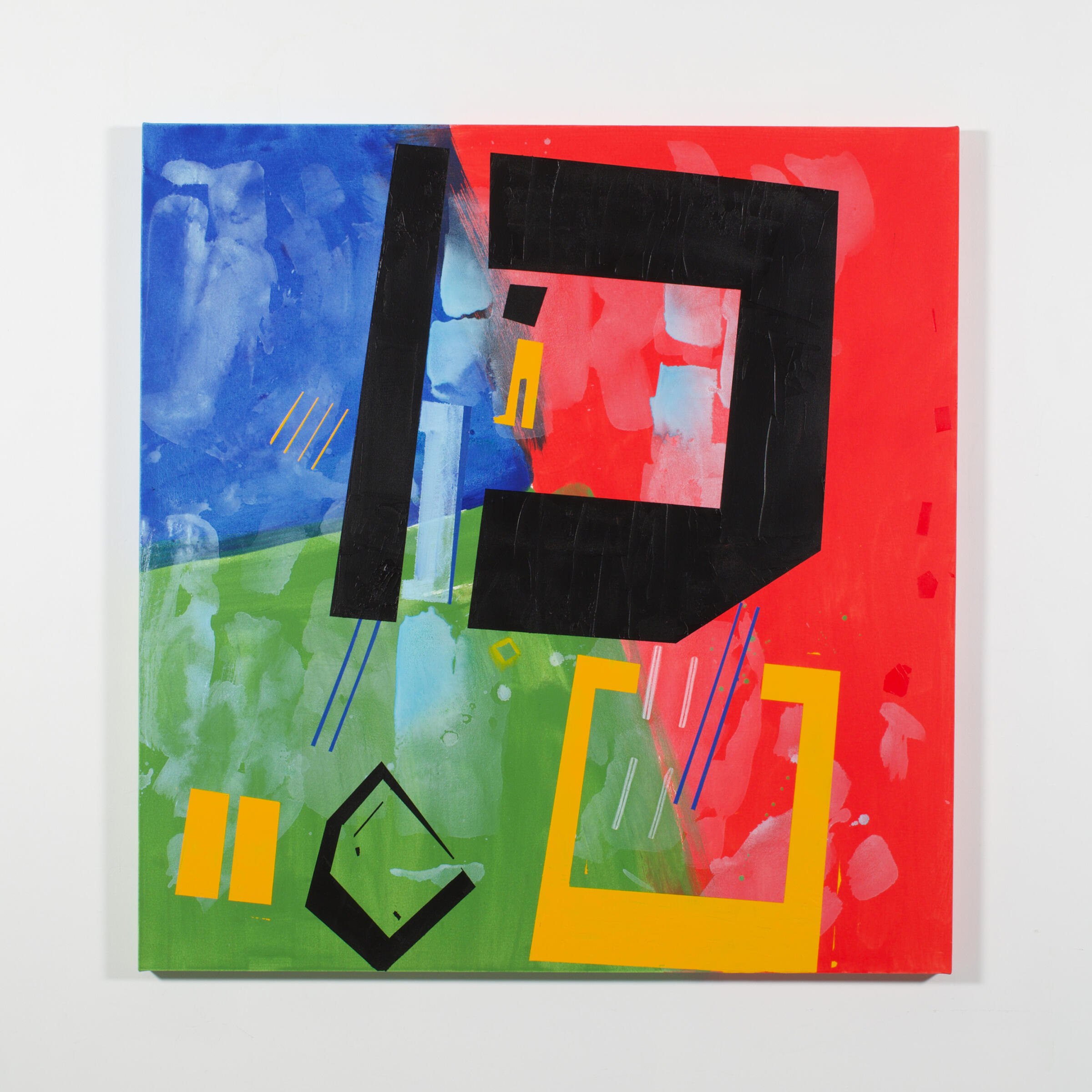 Garden of Delight, Acrylic/canvas, 56" x 57"