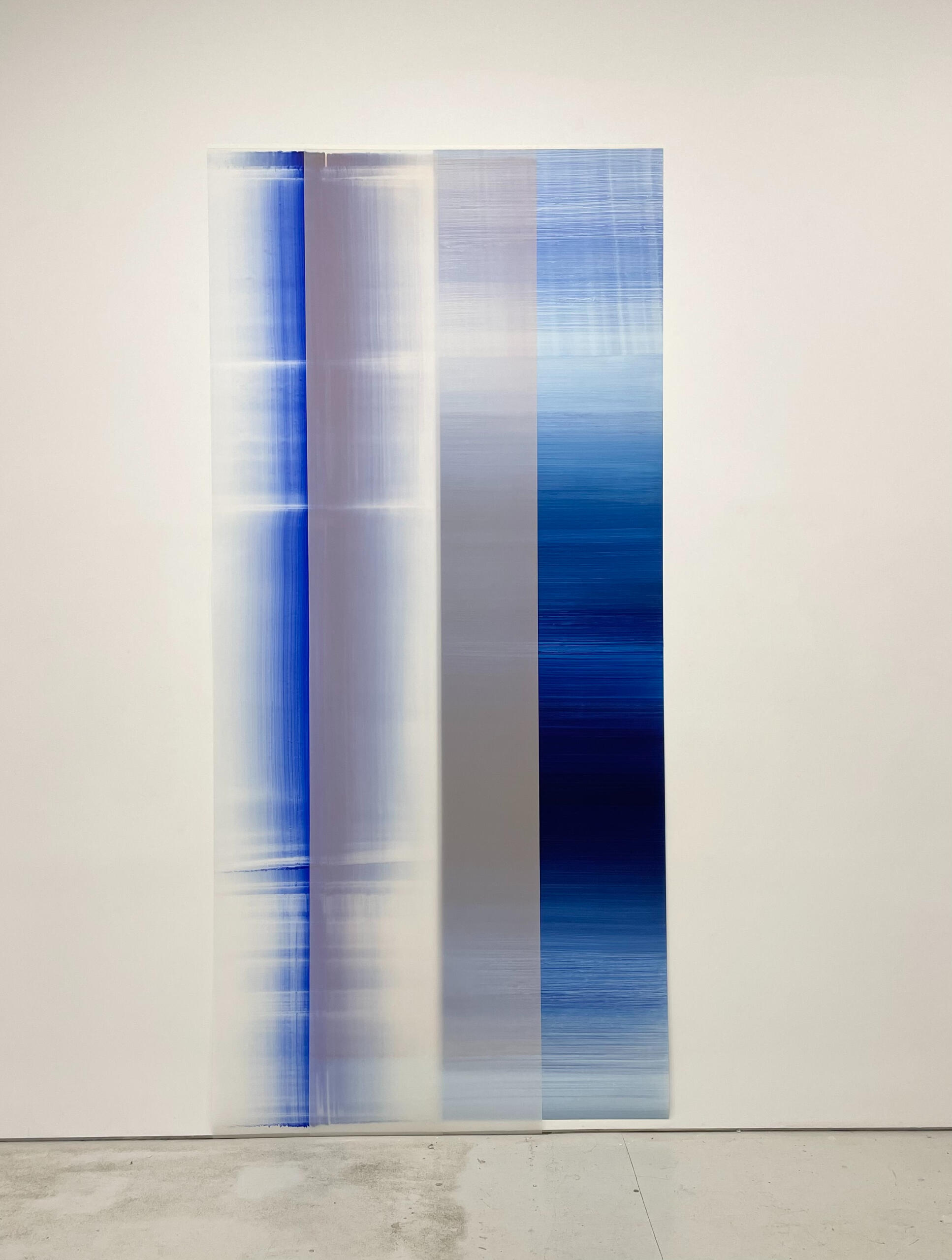 zuma 2022/26 oil on Mylar 340 x 155 cm