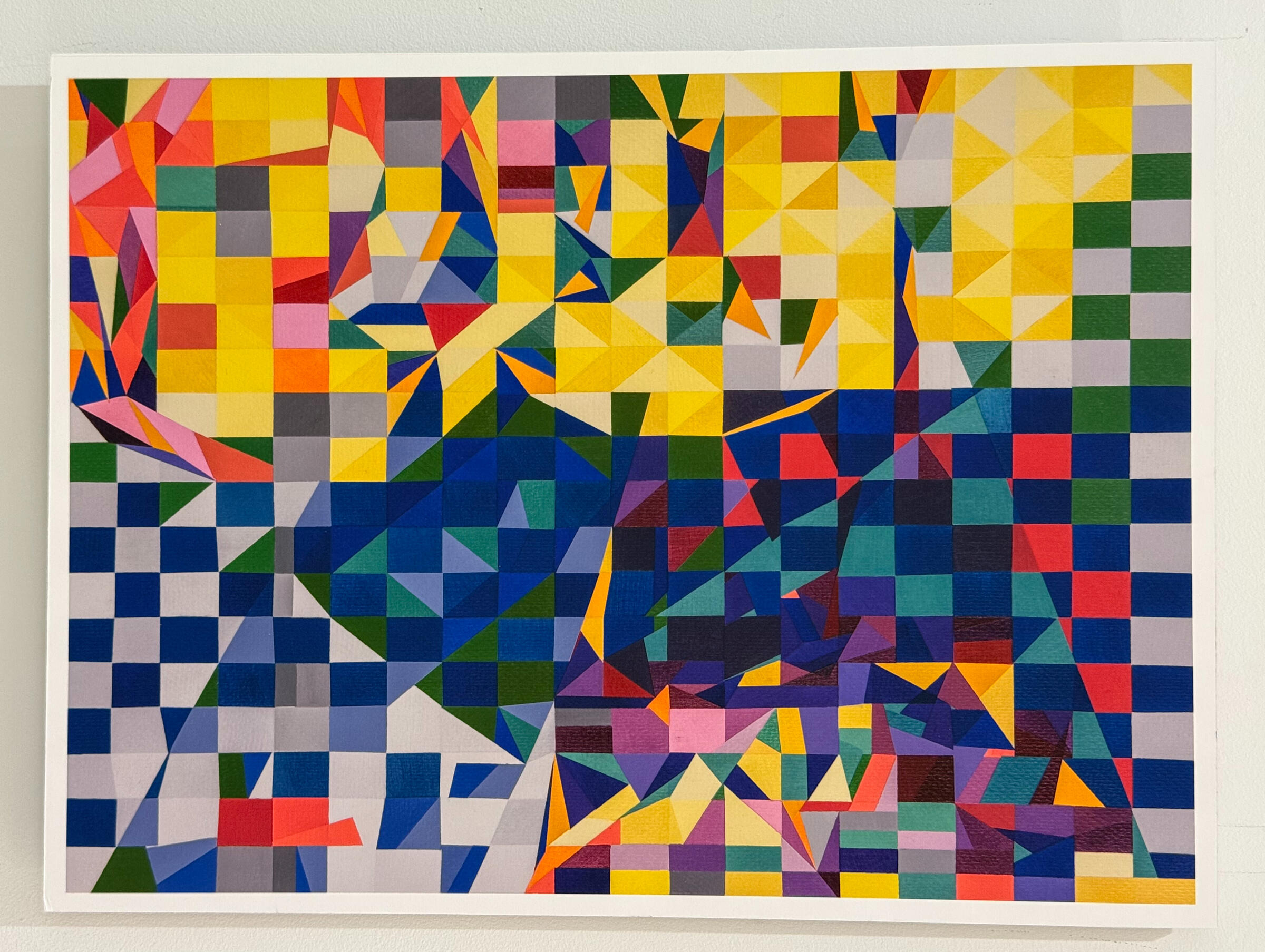 For Mary, 2023, oil, pencil/linen, 30" x 30"